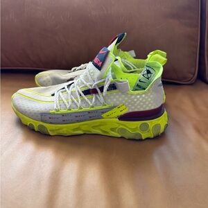 NIKE React Runner ISPA Platinum Tint / Volt Glow - Men’s 10
